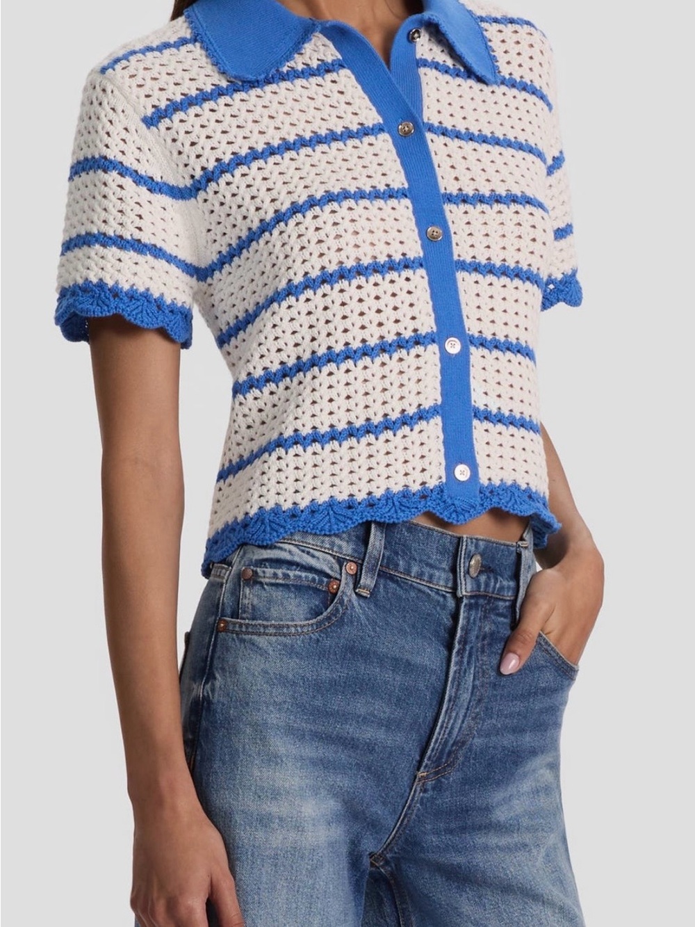 ALICE + OLIVIA
Randall Open Stitch
Cotton Blend
Cardigan Size - s - Picture 4 of 10
